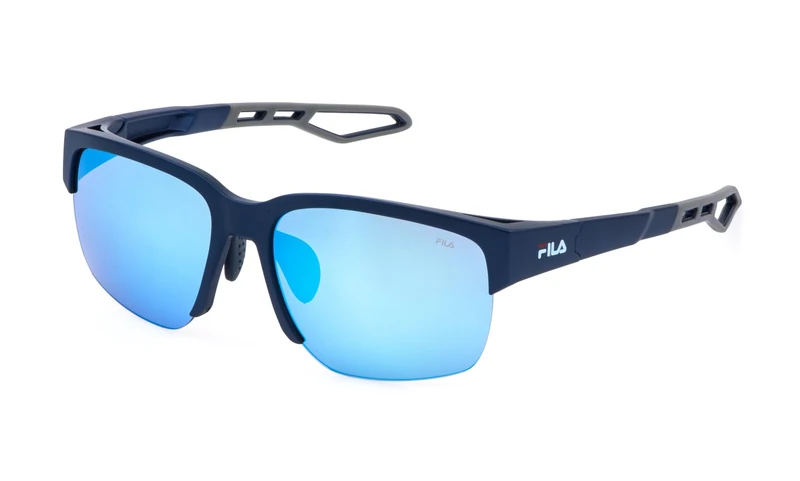 Fila SFIA06-60-7U4B Sunglasses - Matt Metallic Blue