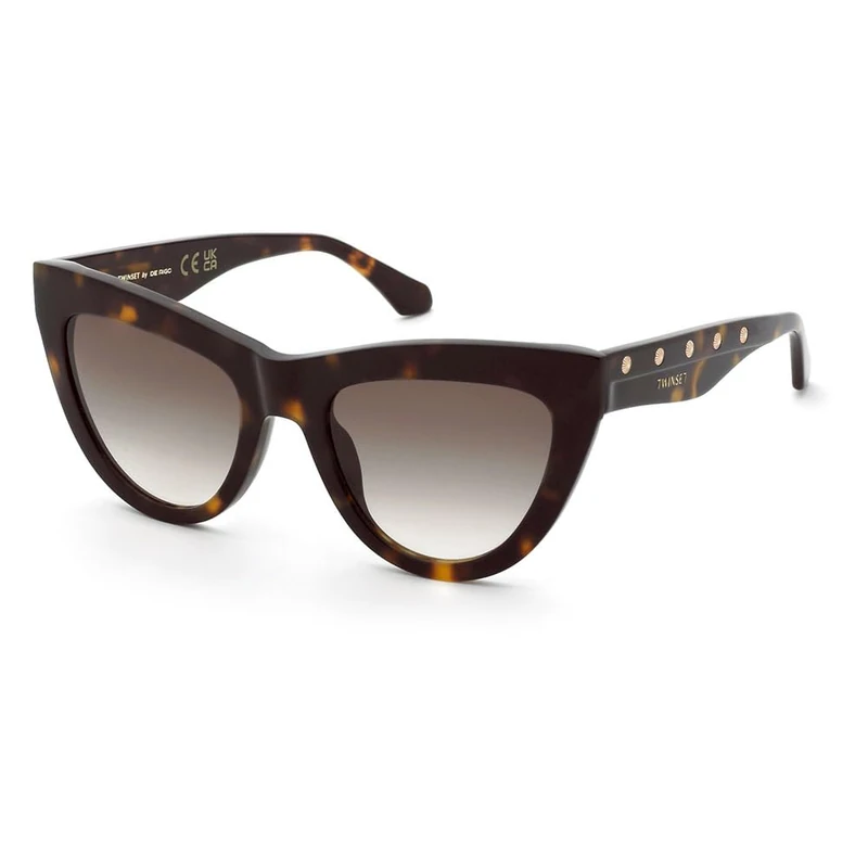 Twinset STW106 Sunglasses, Dark Havana, 54, Dark Havana, 54