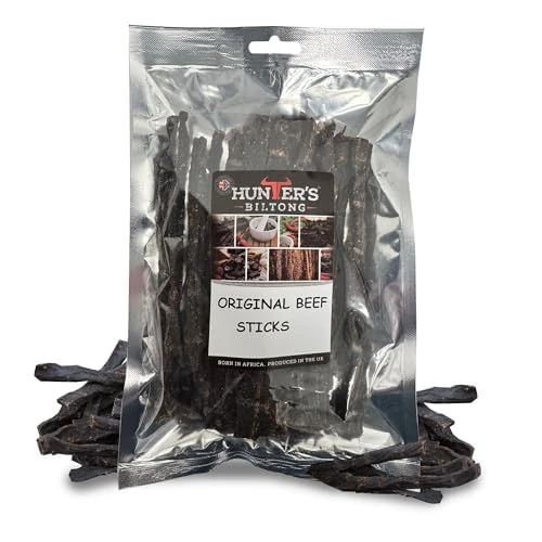 Hunters Biltong - 200g Beef Original Bites - Beef Snap Sticks - Authentic South African Biltong - High Protein Healthy Snacking for Pre or post work out - Low Sugar & Low Carb