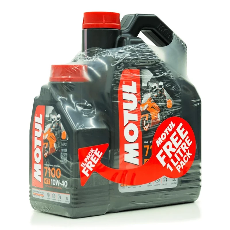 Motul Oil & Lubricant 7100 10w40 4T 100% Synthetic (4L+1L Free)
