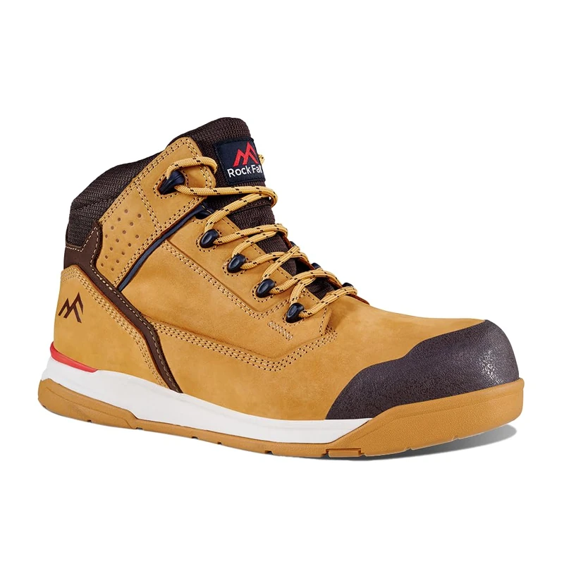 Rock Fall Men's Maple Industrial Boot, Brown, 9 UK