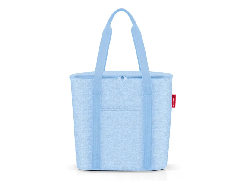 reisenthel Thermoshopper - Cooler Bag for Shopping or Picnic with 2 Carrying Straps - Made of Water-Repellent Material, Twist Powder Blue, One Size