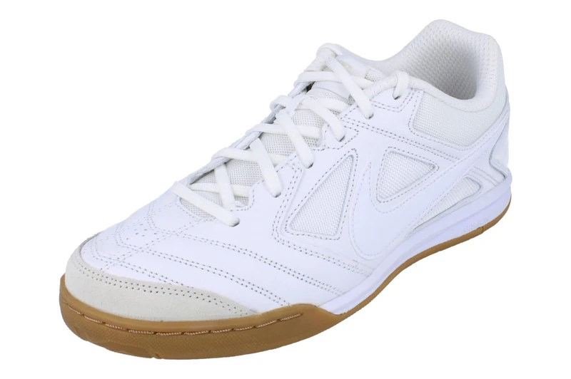Nike Men's Gato Futsal Shoes, White/White/Gum Light Brown, 10.5