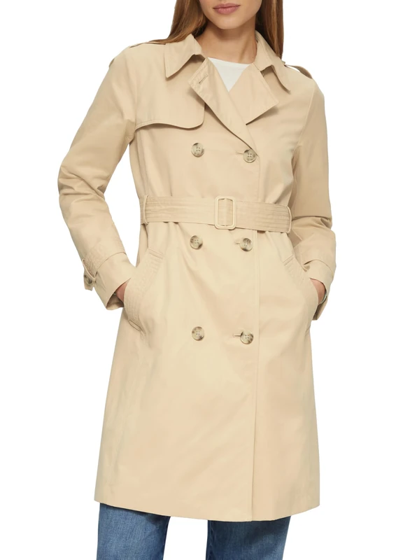 s.Oliver Women's 2160416 Trench Coat, 8404_Sandstone, 16