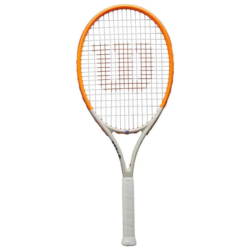 Wilson Roland-Garros Elite Comp Jr Tennis Racket, Provides Effortless Handling and Agile Movement, Spin-Optimised and Impact Resistant, Perfect for New Players, Colour: Navy/White, Size: 26