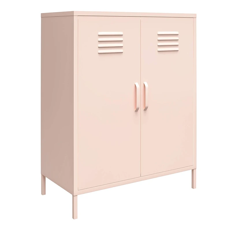 Dorel Home Mission District Stor Cabinet 2D Pink