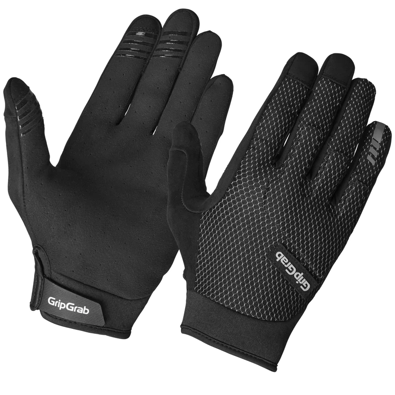 GripGrab Descent InsideGrip Full Finger Summer Mountain Bike Gloves with Knuckle Protection Protective Cycling Gloves MTB