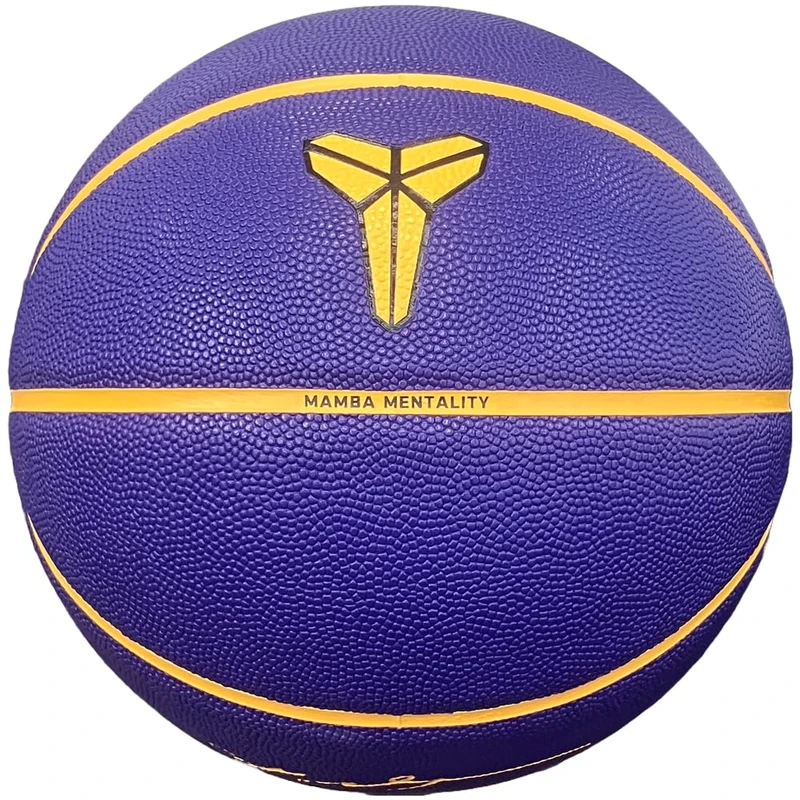 Nike All Court Basketball 8P Kobe Bryant – Indoor Outdoor Basketball – Performance Training Ball – Deflated delivered, Court Purple/University Gold/Black/University Gold, 7