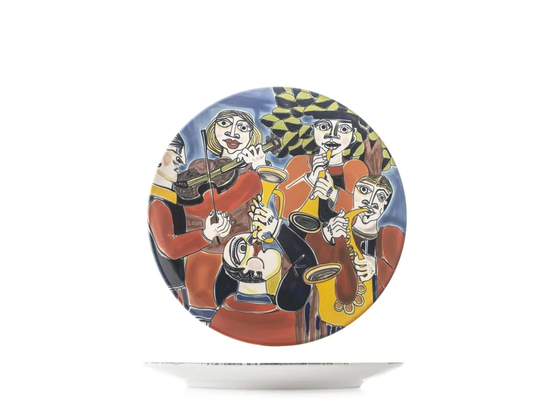 H&H Set of 6 Pablo Stoneware Fruit Plates 20 cm