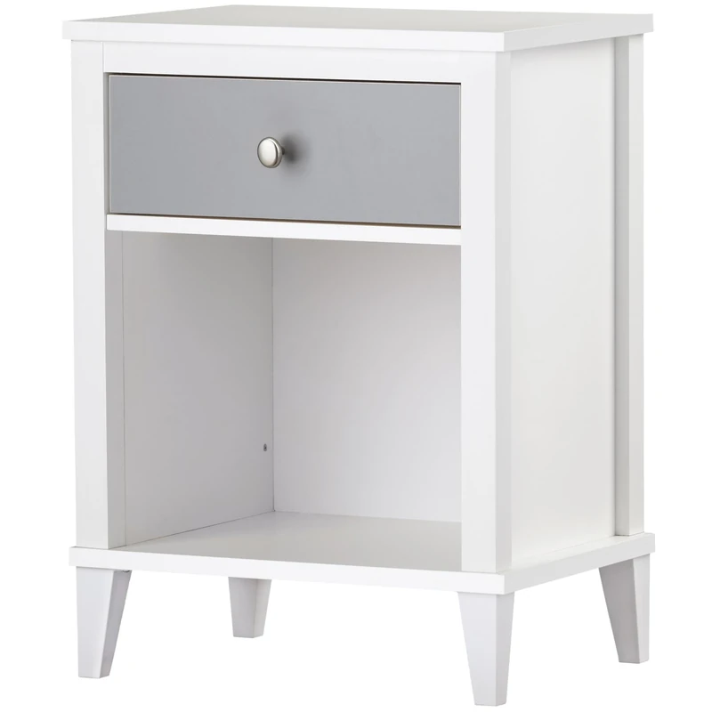Dorel Home LS Monarch Hill Poppy Nightstand wGrey DRW - Image 1