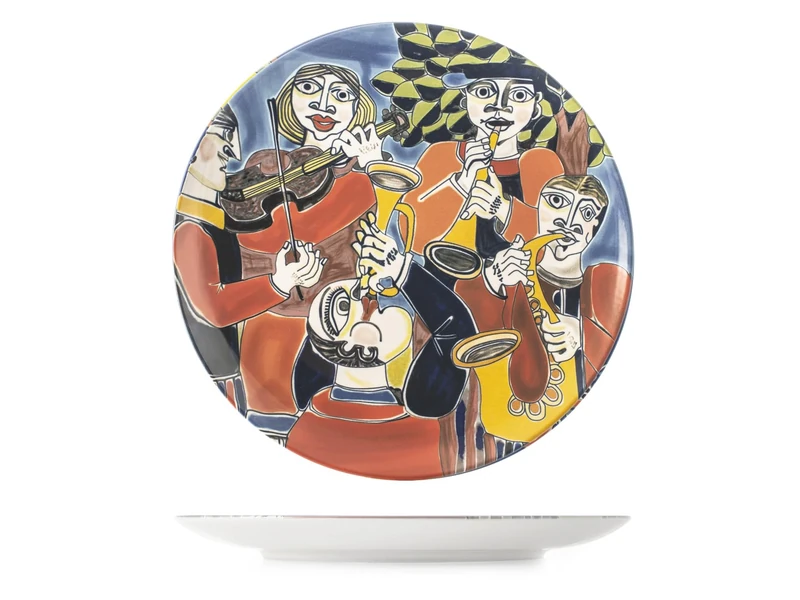 H&H Set of 6 Pablo Stoneware Dinner Plates 26 cm