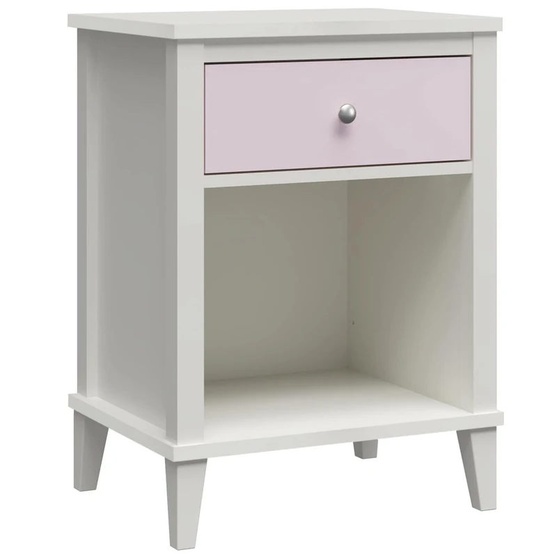 Dorel Home LS Monarch Hill Poppy Nightstand wPink DRW - Image 1