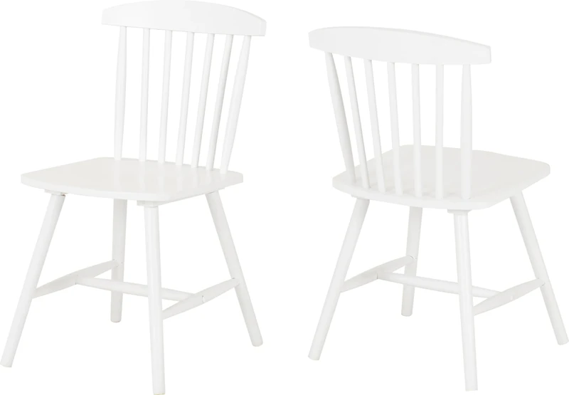 Seconique Emery Chair (Box of 2) in White