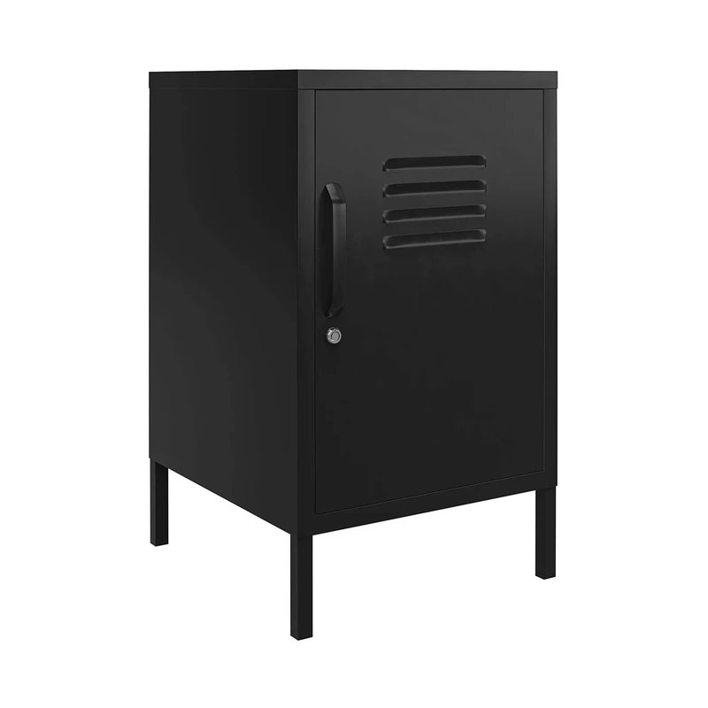 Dorel Home Mission District End Table Black Met
