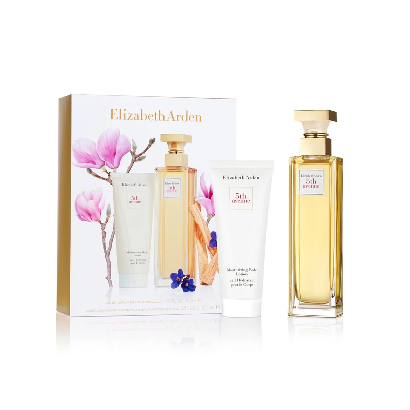 Elizabeth Arden 5TH AVENUE Eau de Parfum 125ml 2-piece Gift Set, floral woody perfume, luxury fragrance gifting for women