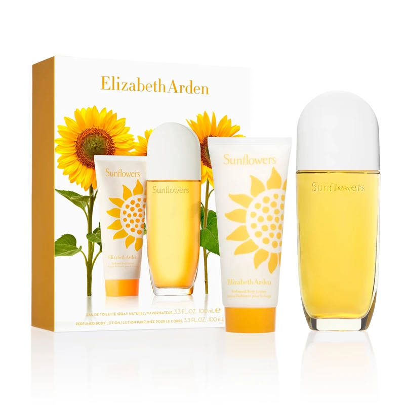 Elizabeth Arden SUNFLOWERS Eau de Toilette 100ml 2-piece Gift Set, floral perfume, luxury fragrance gifting for women