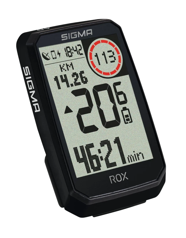 SIGMA ROX 4.0 Endurance Black Sensor Set | Wireless Bicycle Computer GPS & Navigation Including Speed, Heart and Cadence Sensors & Overclamp Butler | 41 Hours Battery Life | E-Bike Compatible