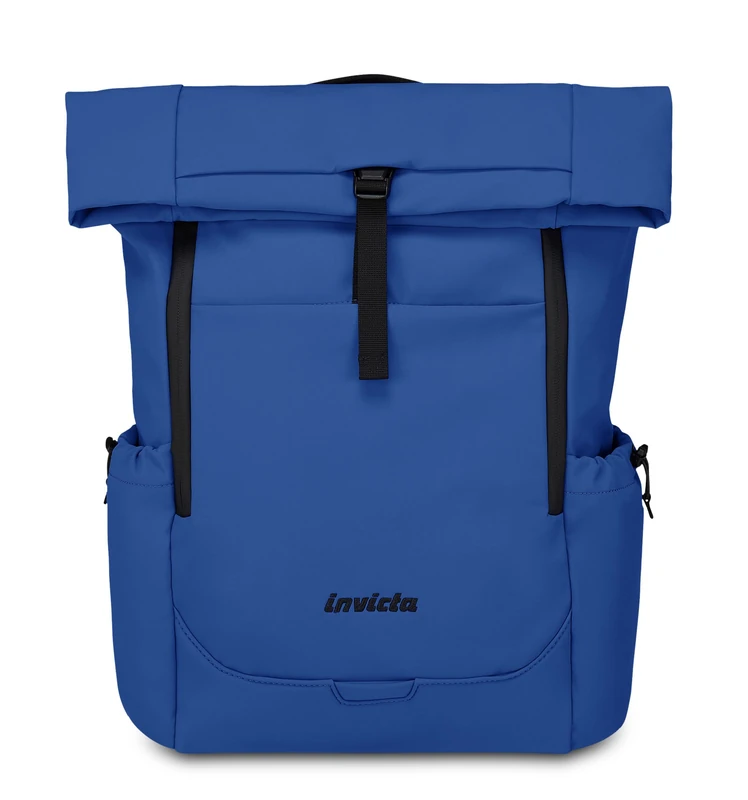 Invicta Invict-Act Fold Work Backpack, Blue, Single Compartment with 15.6 Inch PC Pocket, Water Bottle Pocket and Reinforced Bottle, 32 L Capacity Backpack for Office and University, for Men and Women - Image 1