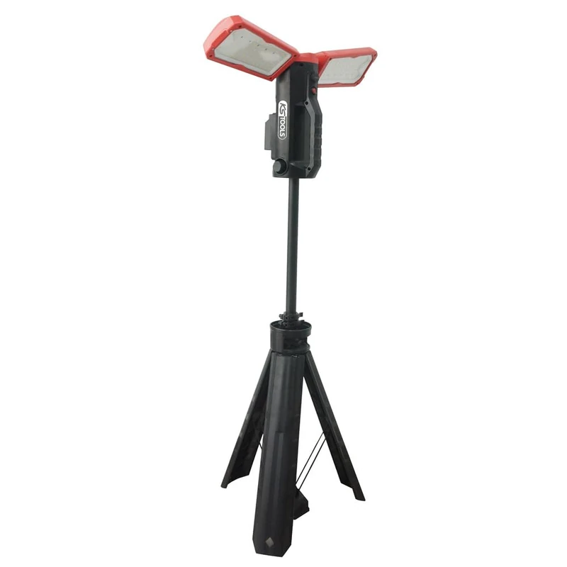 KS TOOLS - 150.4470F - Portable Tripod Projector - 10,000 lumens Construction site Projector - AC/DC Wireless Lighting - LED lamp