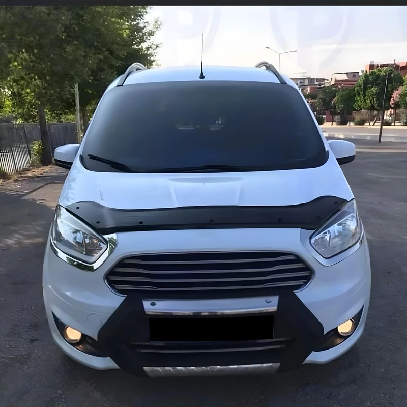 Oneway Bonnet Protector compatible with Ford Transit Connect 2013-2018 - Gloss black - Image 1