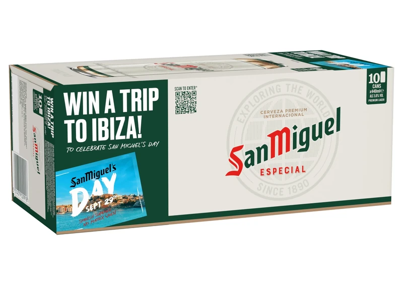 San Miguel Especial Premium Lager Beer, 10 x 440ml cans