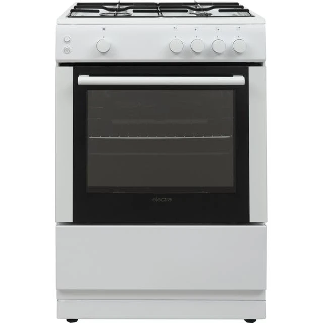 Electra 60cm Gas Cooker - White - A Rated