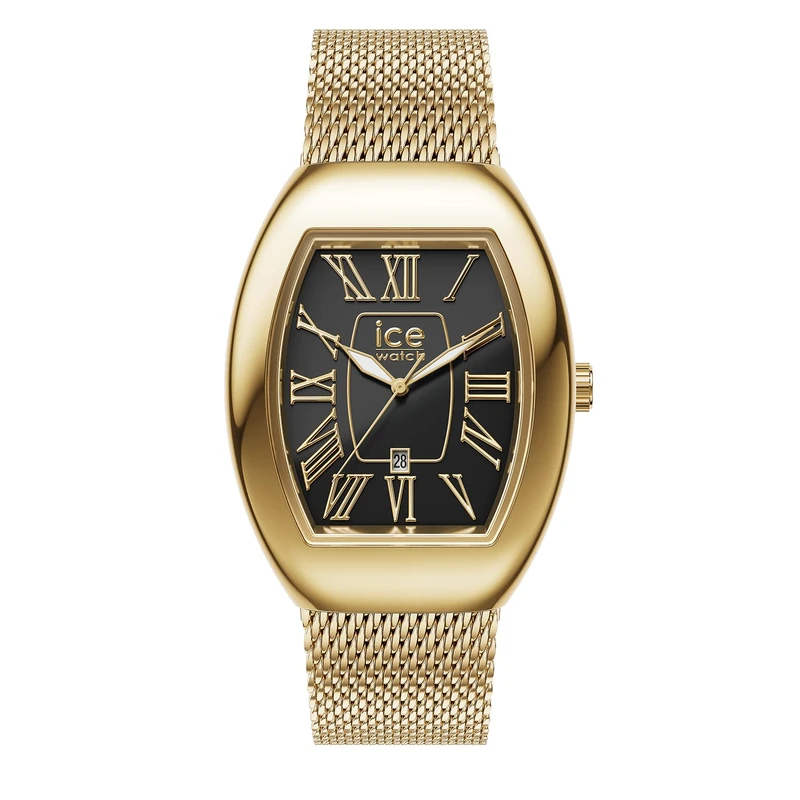 Ice-Watch - ICE boliday Dome Metal mesh Black GD - Women's wristwatch with stainless steel strap - 024486 (Small)