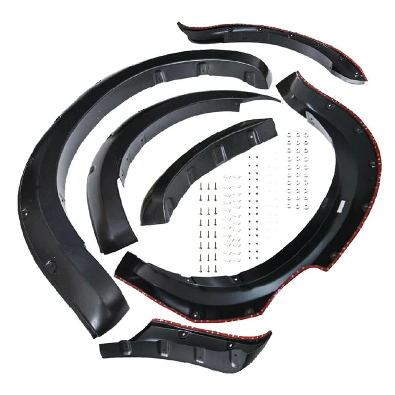 Oneway Set Fender Flares compatible with Ford Ranger T6/T7/T8 2012-2022 (Taped) - Matt black