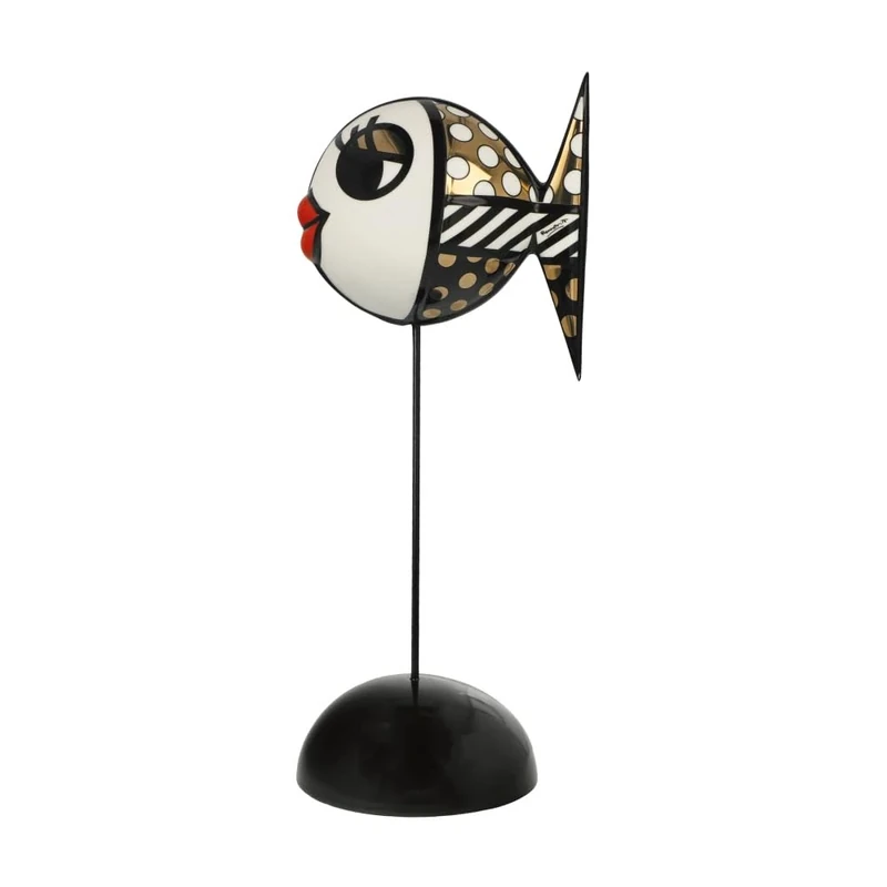 Romero Britto Golden Deeply in Love 2 Pop Art Figure - Image 1