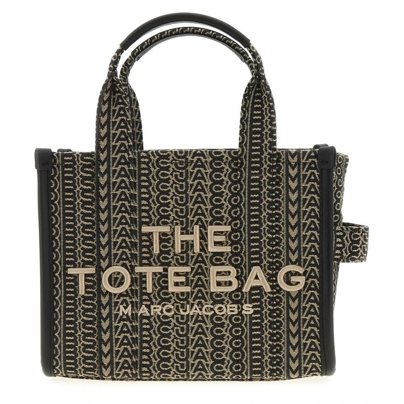 MARC JACOBS Women's The Small Tote Bag, Beige Multi, 26x13x21