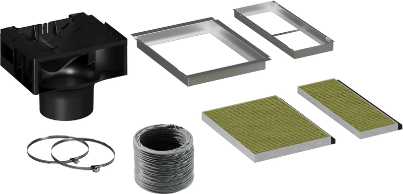 Siemens LZ11KKI16 Clean Air Plus Cooker Hood Accessories Anti Fish & Anti Pollen Function + Filter Mounting Frame, Baffle Plate & Hose 12-18 Months Life