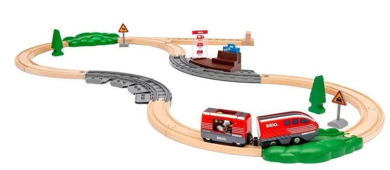 BRIO World - Pullback Train Set for Kids Age 3 Years Up - Railway Accessories and Add Ons