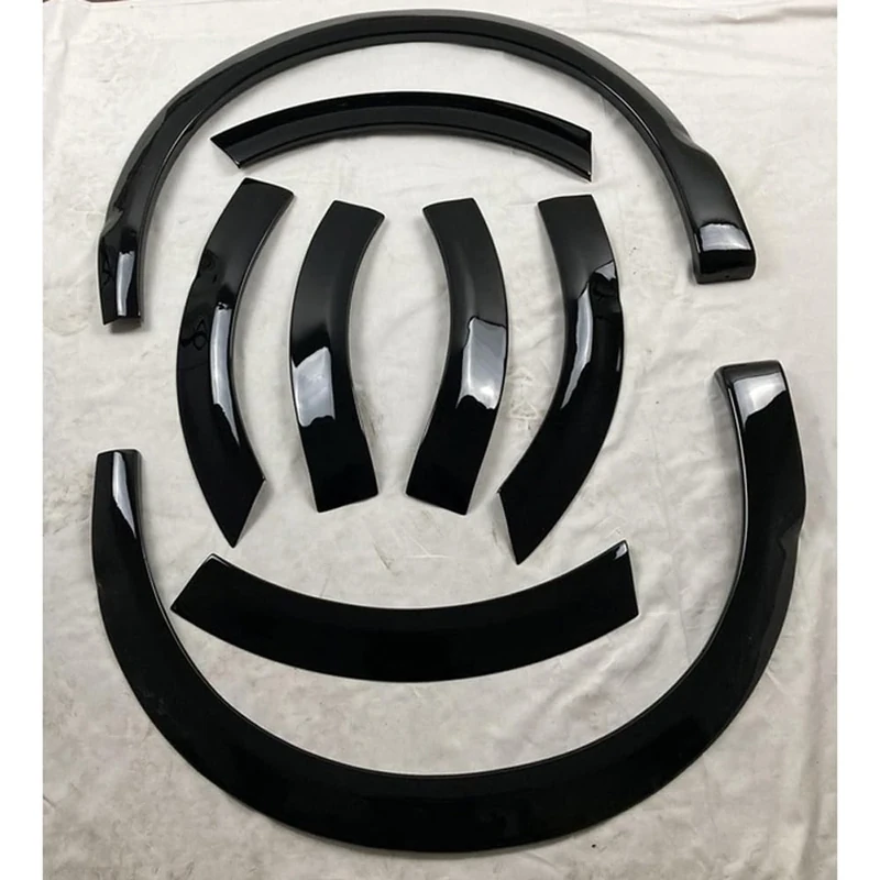 Oneway Set Wheel Arch Trims compatible with Volkswagen Transporter T6.1 2020-2022 (Short wheel base) - Gloss black