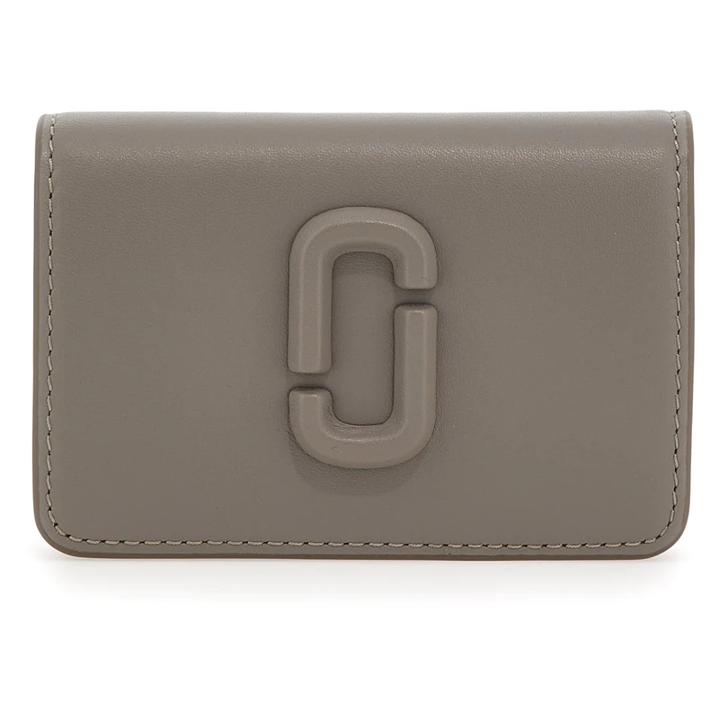 MARC JACOBS Women's Business Card Holder Wallet, Concrete, ONE Size