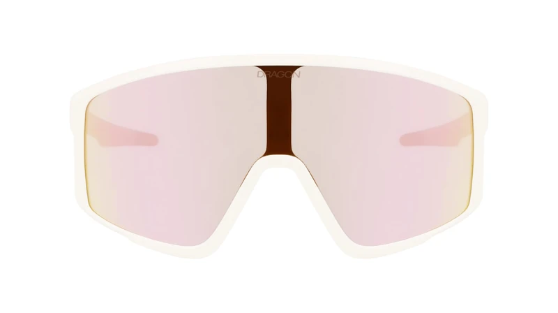 DRAGON Men's Amped Sunglasses, Cream with Lumalens Rose Ion Lens, One Size