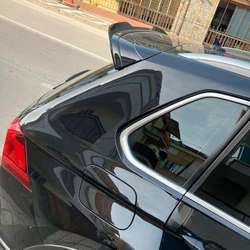Oneway Roof Spoiler (Cap) compatible with Volkswagen Tiguan II R-Line 2016-2020 - Version 2 - Gloss black