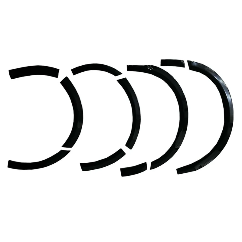 Oneway Set Wheel Arch Trims compatible with Volkswagen Transporter T5-T5.1 2003-2015 (Short wheel base/Sliding door left) - Gloss black