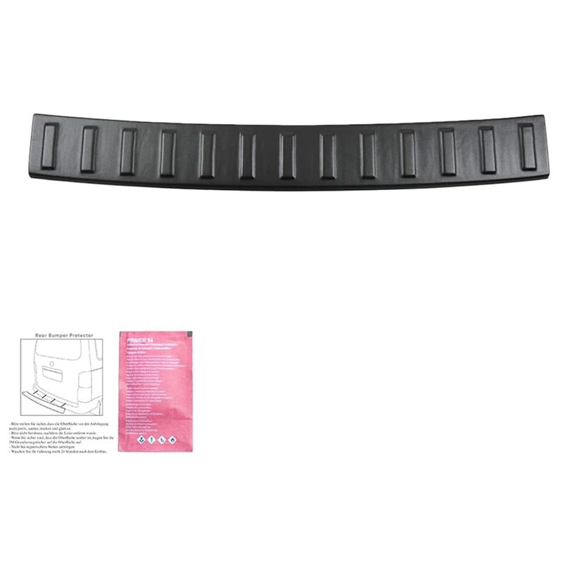 Oneway Rear Bumper Protector compatible with Volkswagen T-Cross 2022- - Matt black