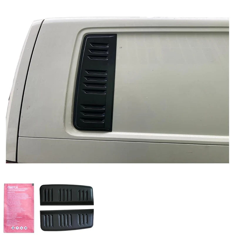 Oneway Air Vents compatible with Volkswagen Transporter T5.1/T6/T6.1 2010-2022 (Long wheel base) - Matt black