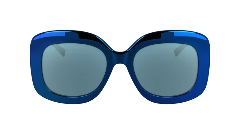 KARL LAGERFELD Women's Sunglasses KL6165S - Mirror Blue with Solid Mirror Azure Lens
