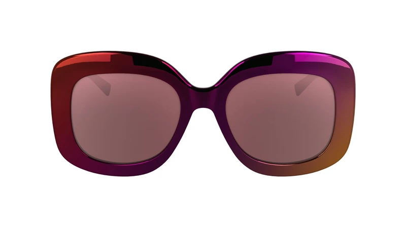 KARL LAGERFELD Women's Sunglasses KL6165S - Mirror Wine with Solid Mirror Pink Lens