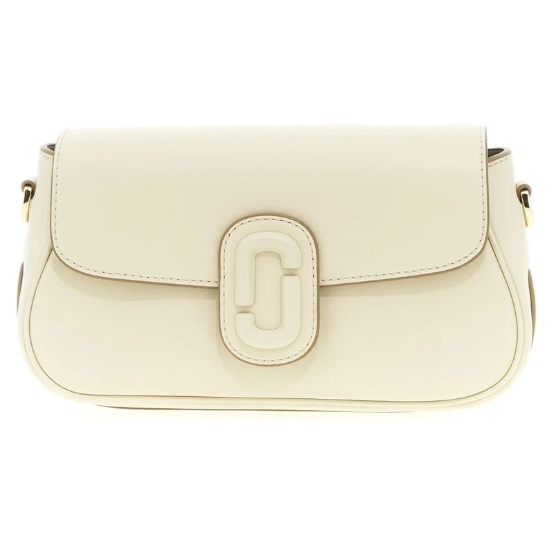 MARC JACOBS Women's The Large Clover Shoulder Bag, Cloud White, 1x1x1