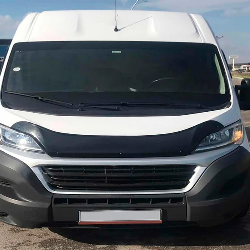 Oneway Bonnet Protector compatible with Fiat Ducato 4th Gen. 2014- & Peugeot Boxer 2014- - Gloss black