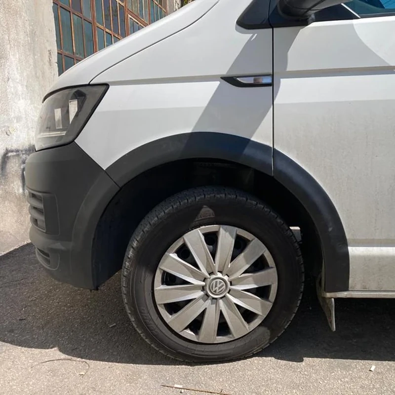Oneway Set Wheel Arch Trims compatible with Volkswagen Transporter T6 2015-2019 (Short wheel base/Sliding door right) - Matt black
