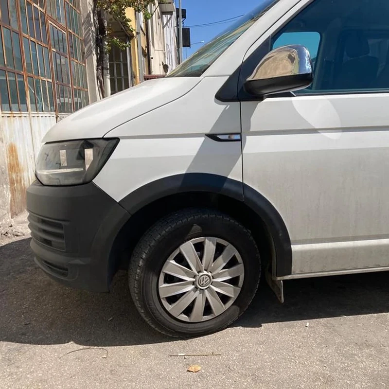 Oneway Set Wheel Arch Trims compatible with Volkswagen Transporter T6 2015-2019 (Long wheel base) - Matt black