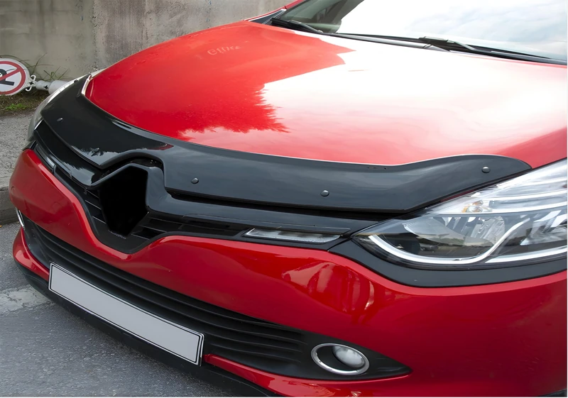 Oneway Bonnet Protector compatible with Renault Clio D 2012-2019 - Gloss black - Image 1