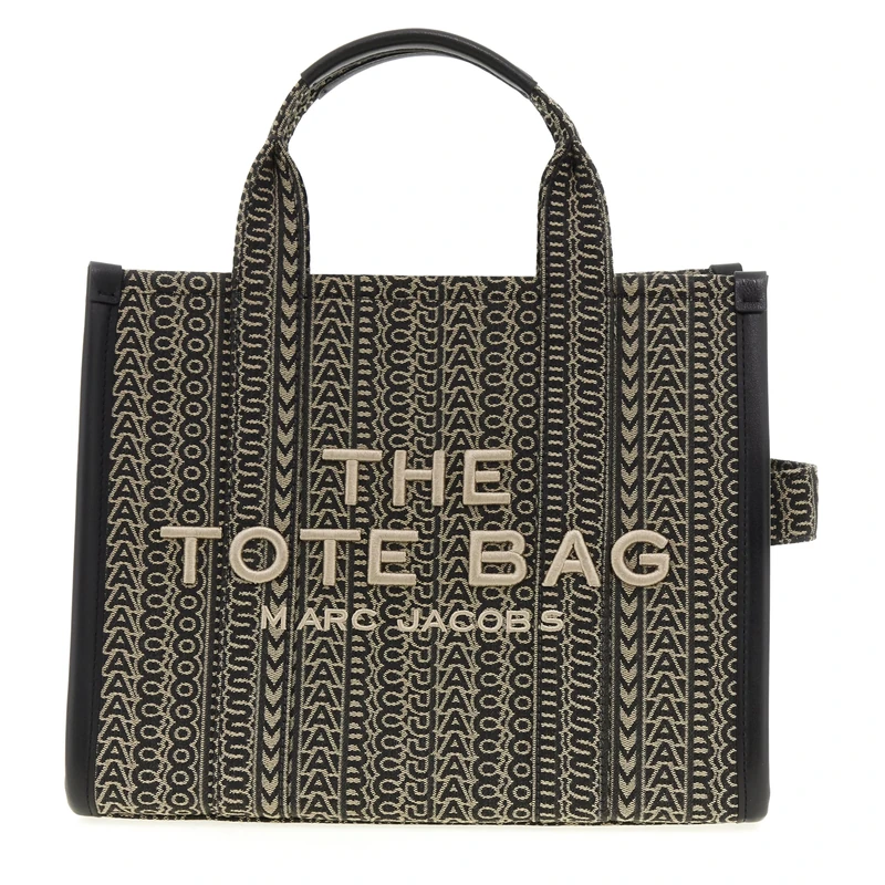 MARC JACOBS Women's The Medium Tote Bag, Beige Multi, 34x15x27