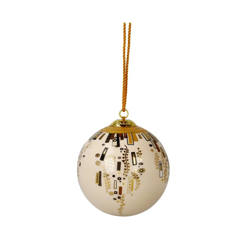 Goebel Sphere, Porcelain, Gold/White, 7,5x7,5x7,5 cm