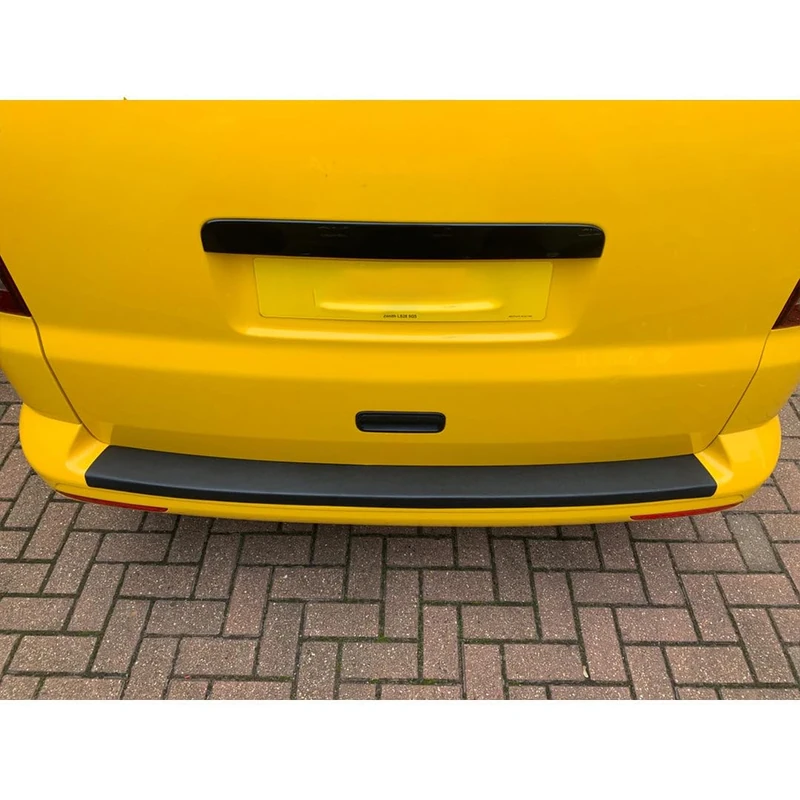Oneway Rear Bumper Protector compatible with Volkswagen Transporter T5 2003-2009 - Matt black