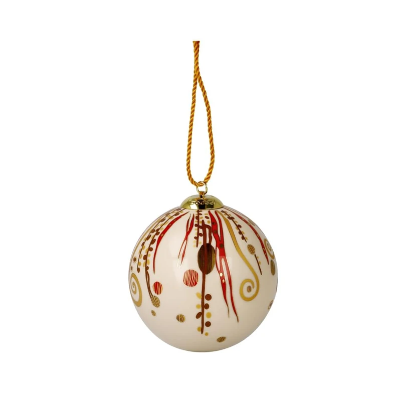 Goebel Sphere, Porcelain, Gold/White, 7,5x7,5x7,5 cm